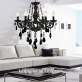 Unusual black crystal interior decoration chandelier